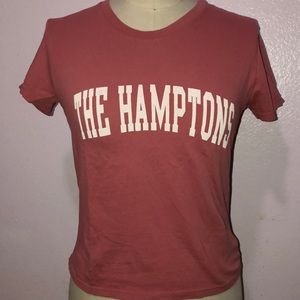 salmon pink brandy melville shirt
